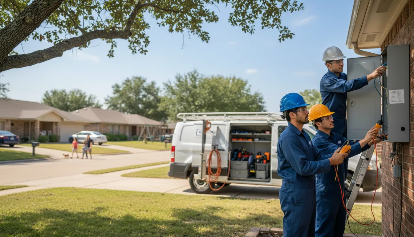 Certified electrician providing emergency electrical services in Basom, NY